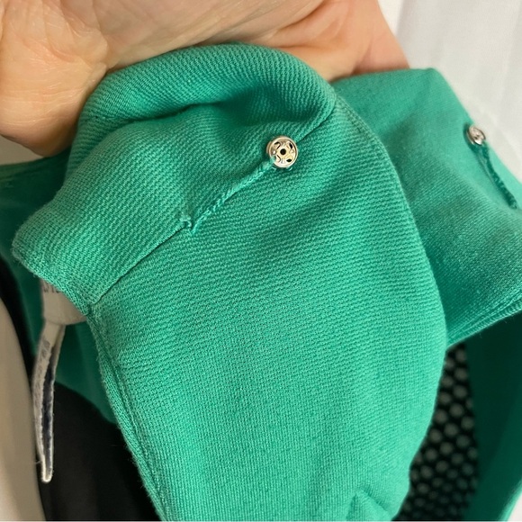 DONCASTER Women’s Black White Green Dot Sleeveless Sheath Pencil Dress Size 2 - Picture 12 of 12